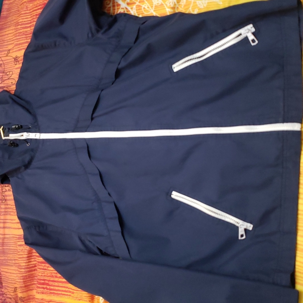 Thread and Heirs, Men's Jacket, Size L, Blue and White